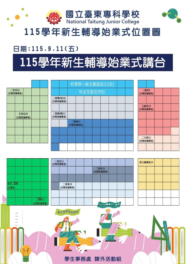 115學年新生輔導始業式活動(115/9/11(五))圖片