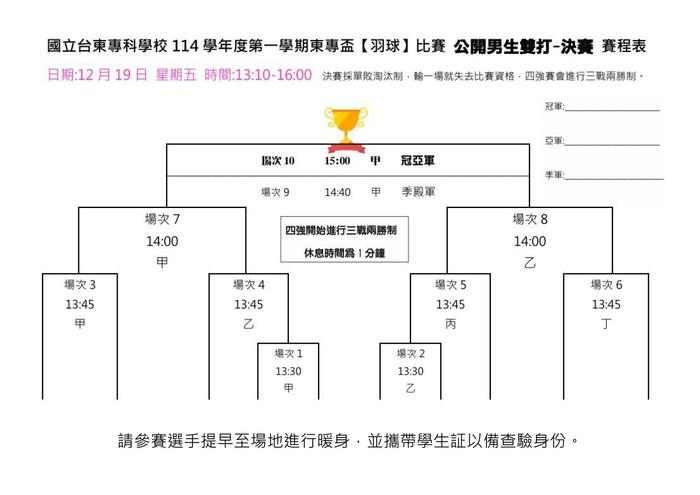114-1【東專盃】羽球比賽賽程表-最新版本圖片